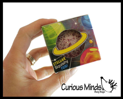 Galaxy Glitter Water Bead Stress Ball