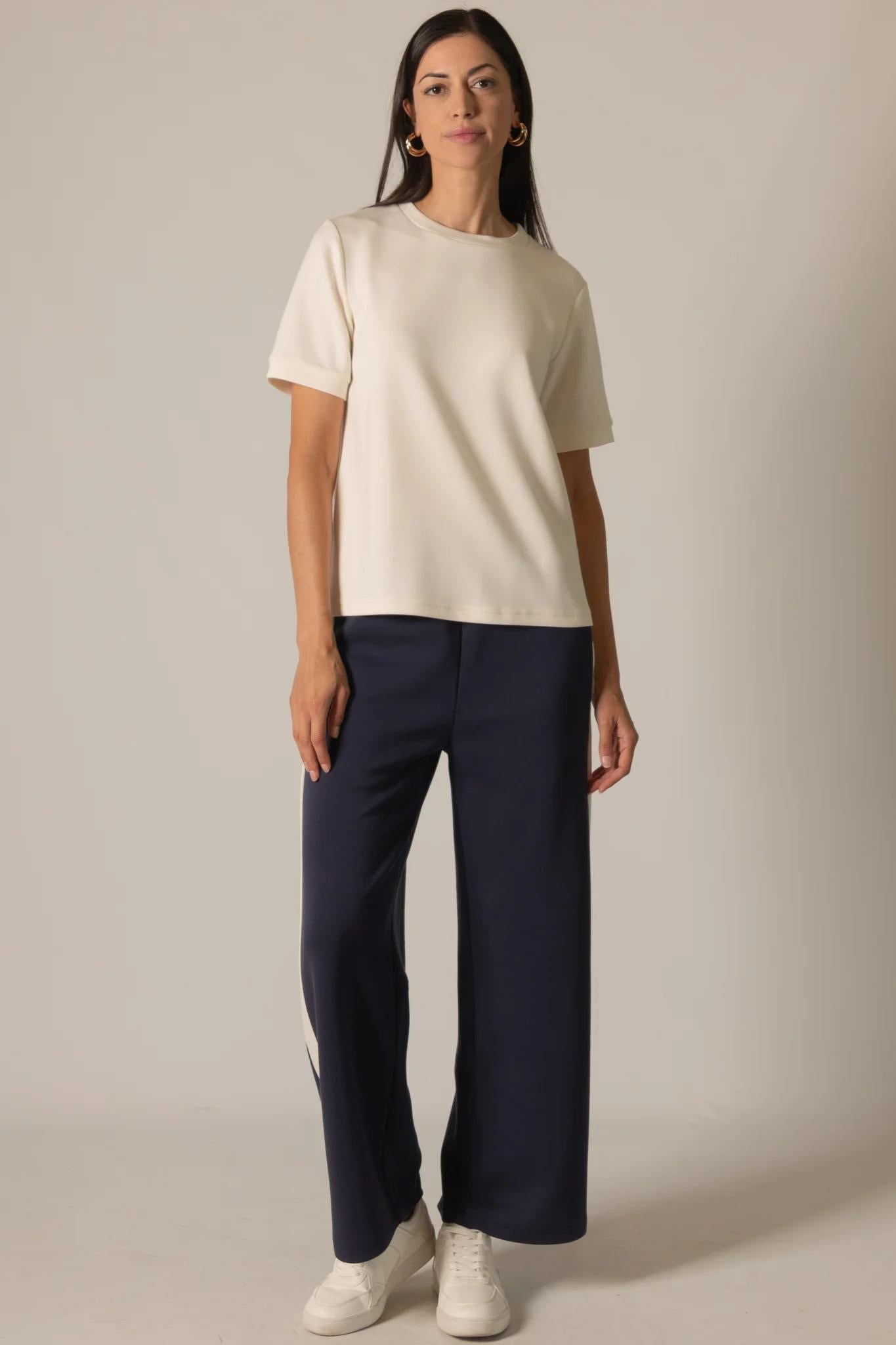 Side Stripe Wide Leg Pants