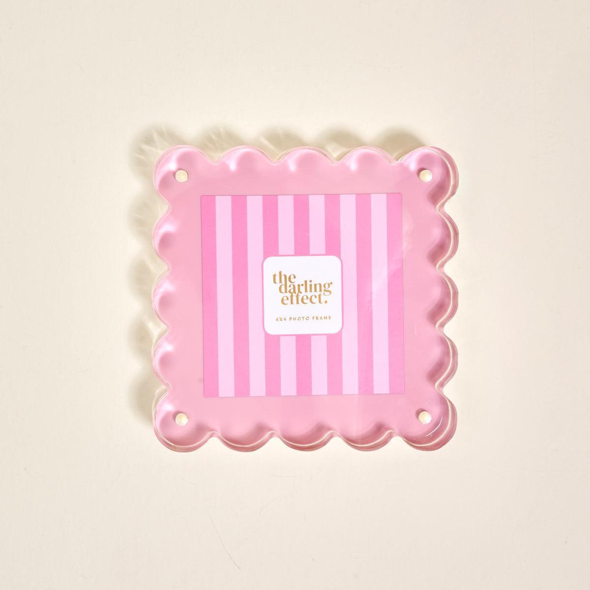 Square Scalloped Acrylic Frame