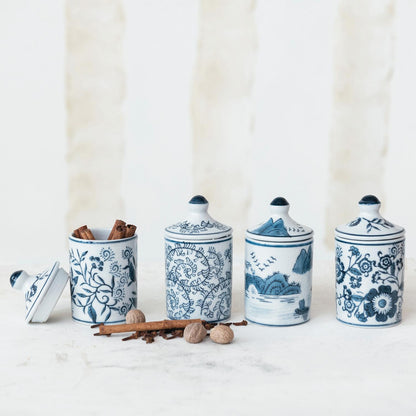 Hand-Stamped Spice Jar
