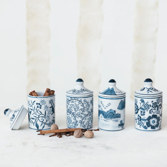 Hand-Stamped Spice Jar