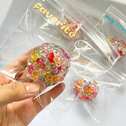 Colorful Beads Stress Ball Squishy Toy