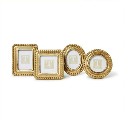 Beaded Texture Mini Gold Frames