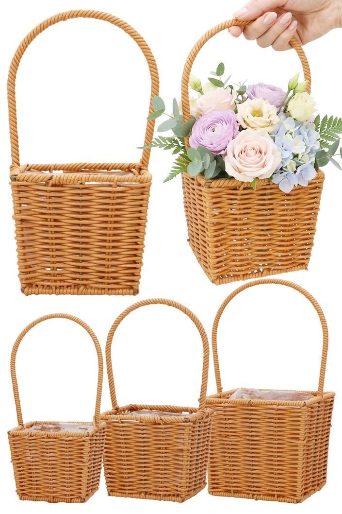 Square Rattan Style Baskets