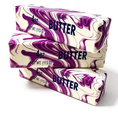 Marbled Butter Squishy 🧈 - Slow Rise Sensory Toy - 5.5"