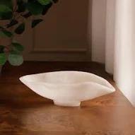 RESIN Alabaster Small Oval Bowl