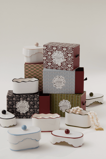 Chérie 5.5 oz. Porcelain Candle w/ Lid