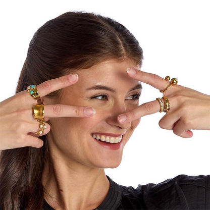 Ring Around Waterproof Statement Ring