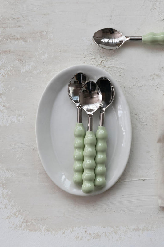 Mint Handle Stainless Spoon