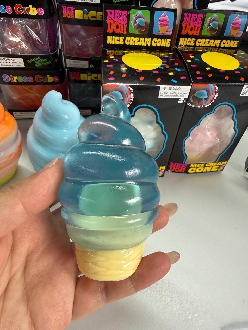 Nice cream cone squishy fidget toy