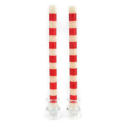 Bands Dinner Candles, Set of 2