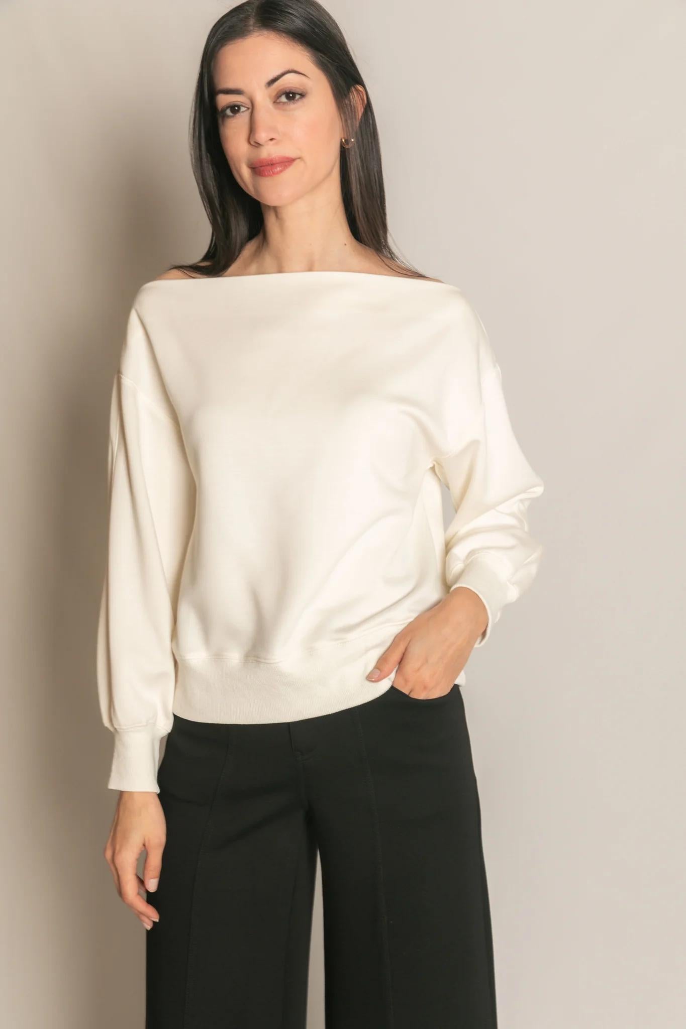 V Neck Tulip Sleeve Top