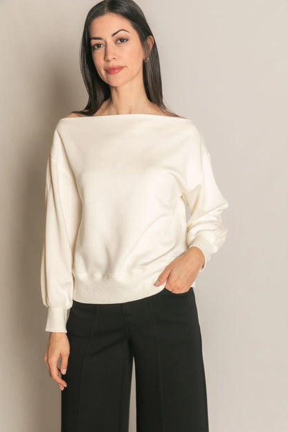 V Neck Tulip Sleeve Top