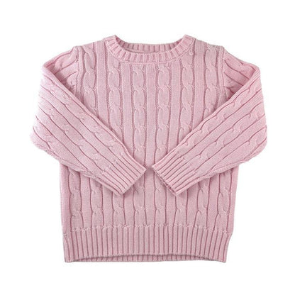 Cable Crewneck Knit Sweater