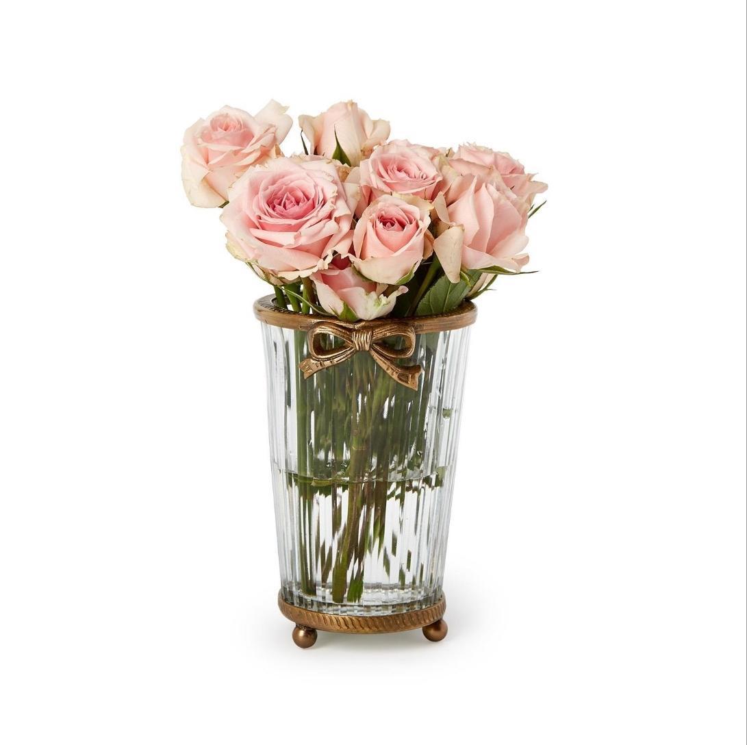 Hand Cut Glass Vase