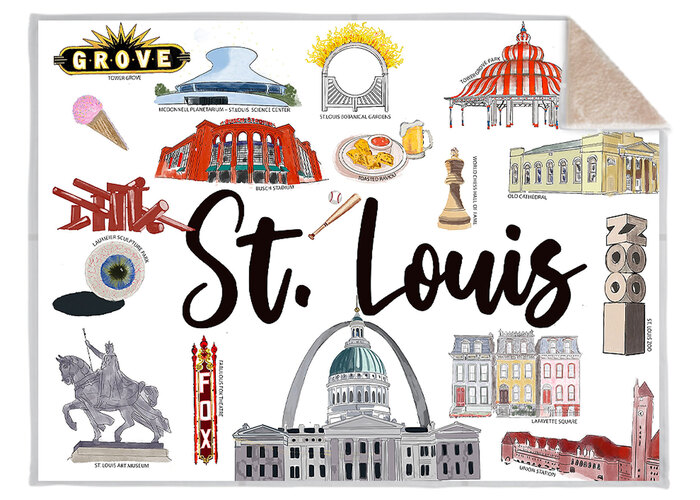 St. Louis Sherpa Dream Blanket - 60x80