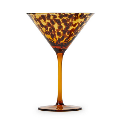 Tortoise Print Glassware
