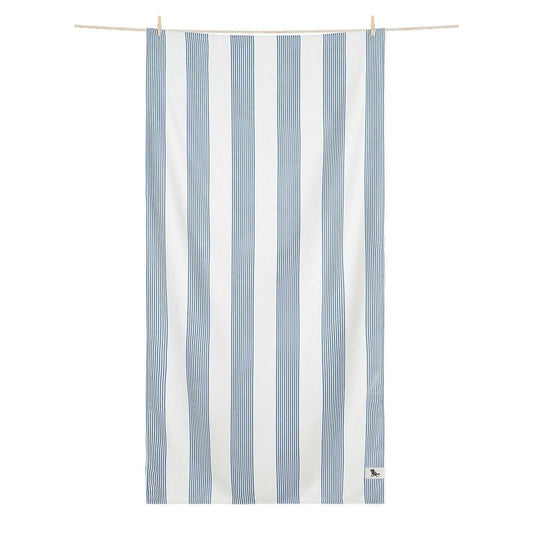Cabana Stripe Beach Towel - Storm Cloud
