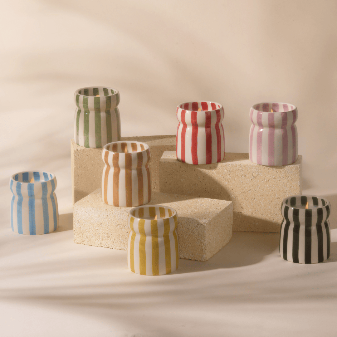 Cabana Stripe 6.5 oz. Candle