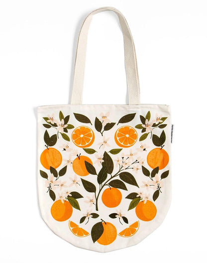 Fruit Print Canvas Tote Bag