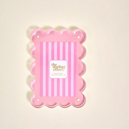 Rectangle Scalloped Acrylic Frame