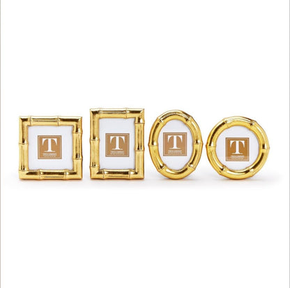 Faux Bamboo Mini Gold Frames