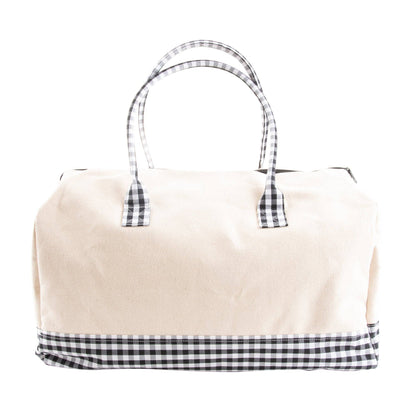 Gingham Getaway Duffle Bag with Monogram