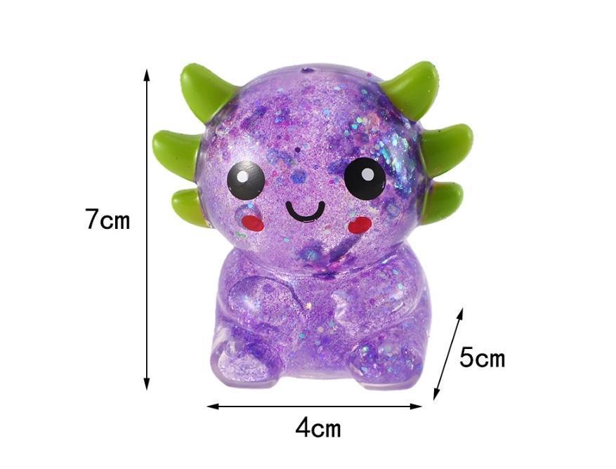 Maltose Glitter cute Salamander squishy fidget toy