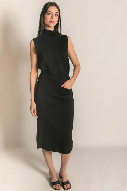 Back Slit Pencil Skirt