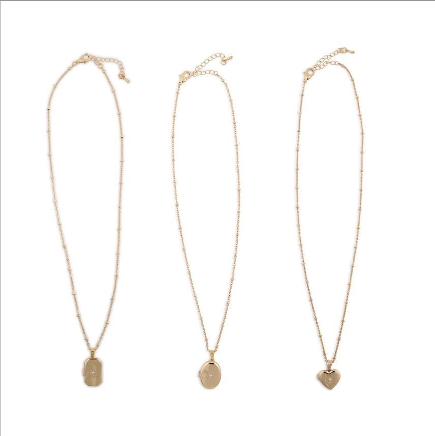 Keepsake Locket Waterproof 18K Gold Necklace
