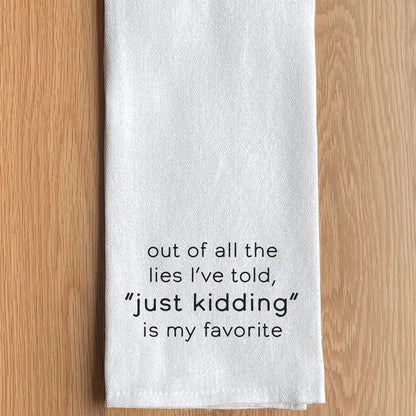 Text Printed Kitchen Towel