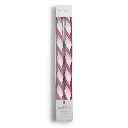 15.75" Twist & Glow Taper Candles - Set/2