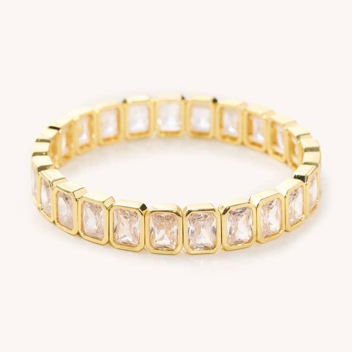 Georgina Oval Crystal Elastic Bracelet