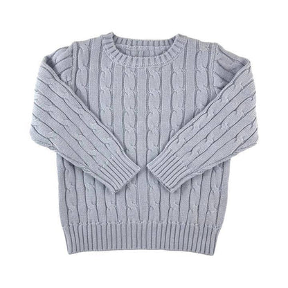 Cable Crewneck Knit Sweater
