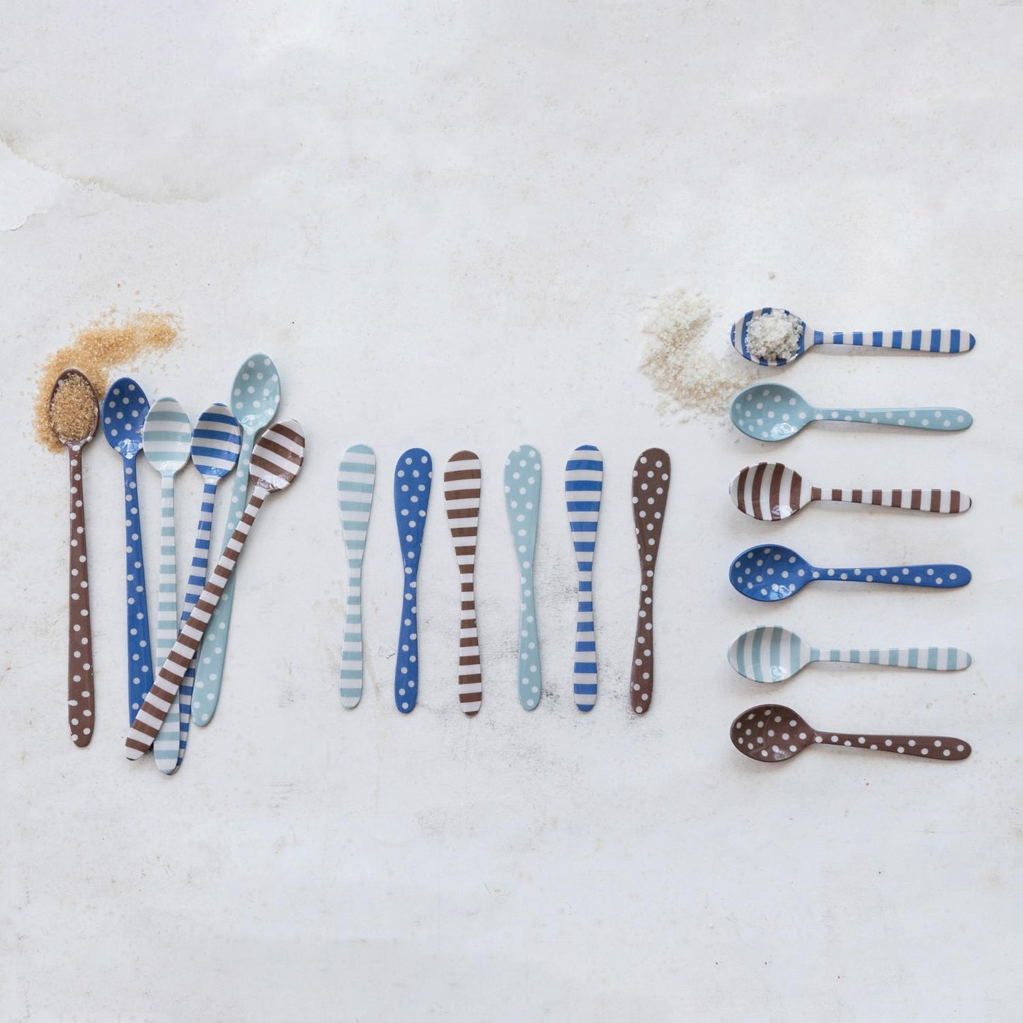 Stripes/Dots Enameled Utensils