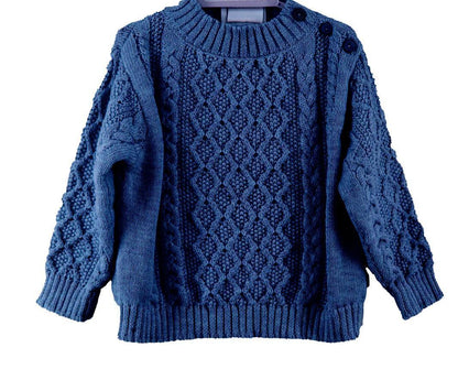 Monogrammed Fisherman Knit Pullover Sweater