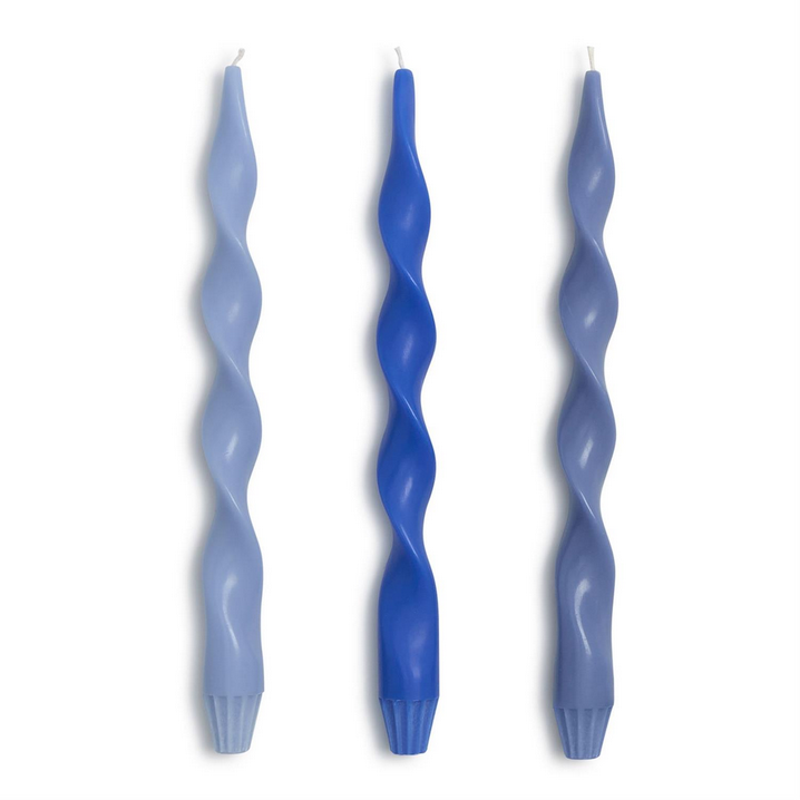 12" Twist & Glow Taper Candles - Set/3