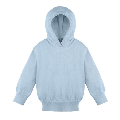 Monogrammed Hooded Zip Back Sweater