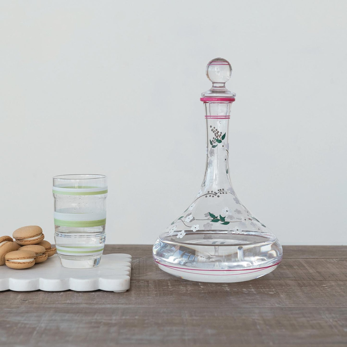 Painted Vintage Style Decanter