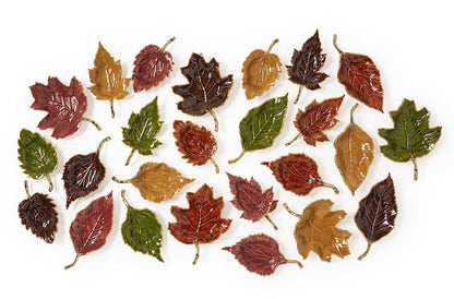 Autumn Allure Enameled Leaf Tray