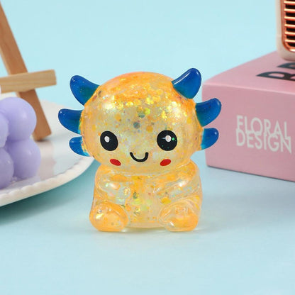 Maltose Glitter cute Salamander squishy fidget toy