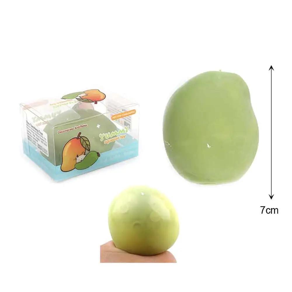 ASMR Crunchy Color Change Mango Squeeze Squishy Stress Relief Toy