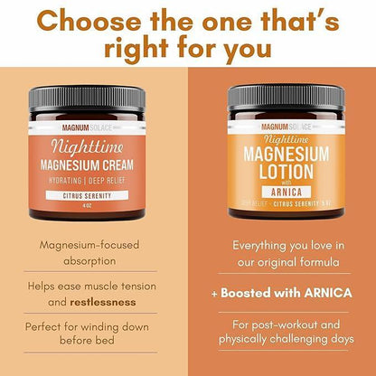 Nighttime Magnesium Lotion with Arnica