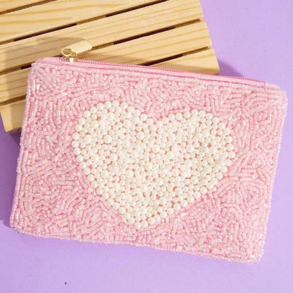 Seed Beaded Coin Purse