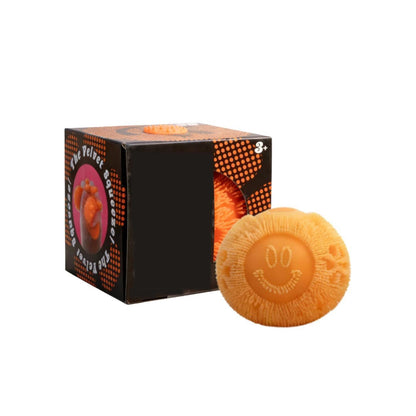 Smiley Velvet Squeeze flower power fuzz ball