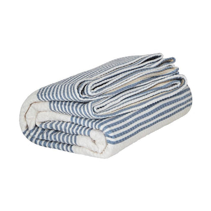 Cabana Stripe Beach Towel - Storm Cloud