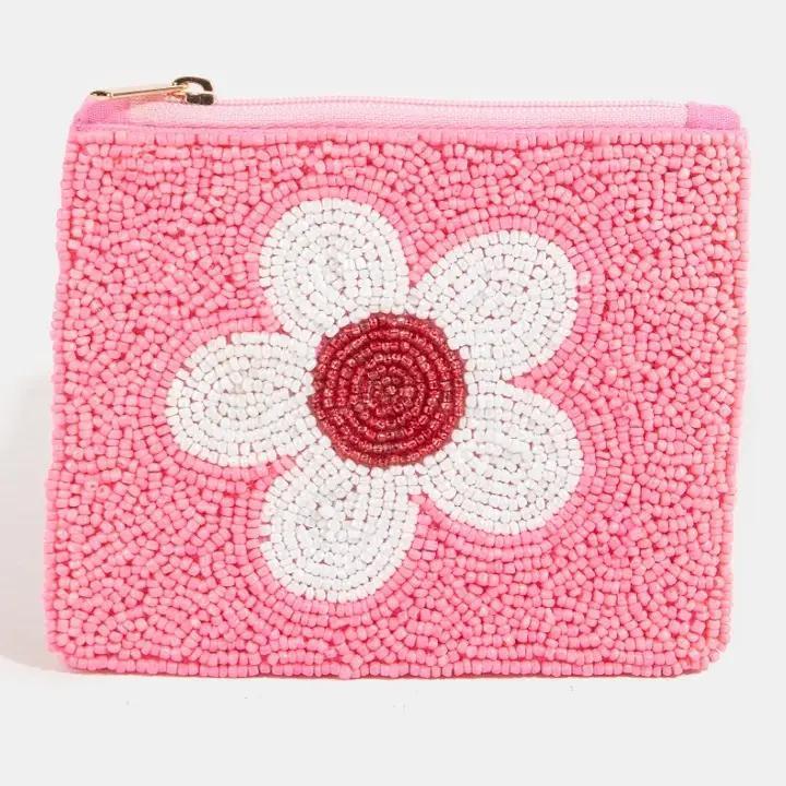 Seed Beaded Coin Purse