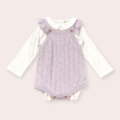 KNIT ROMPER SET