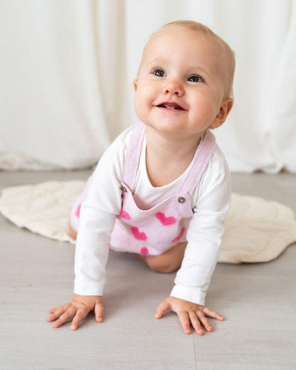 FUZZY HEARTS DRESS SET