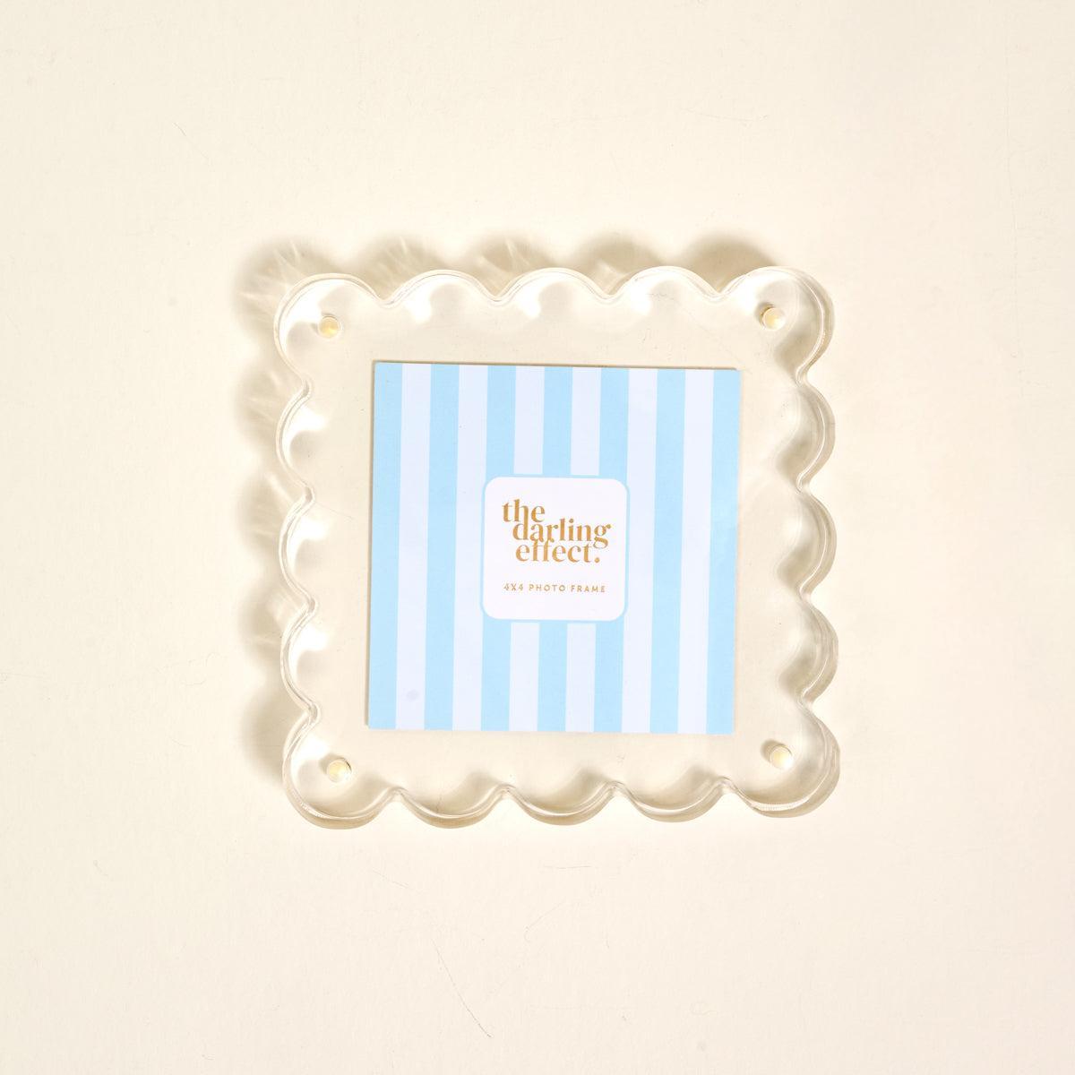 Square Scalloped Acrylic Frame